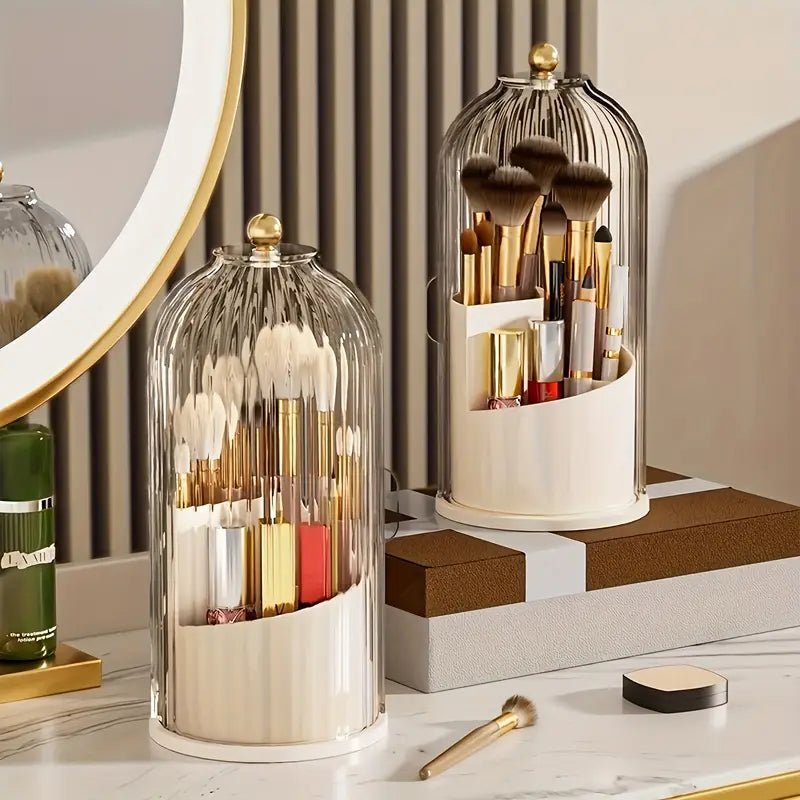 360° Rotatable Makeup Organizer | Find Everything in a Spin - GLAMLUX
