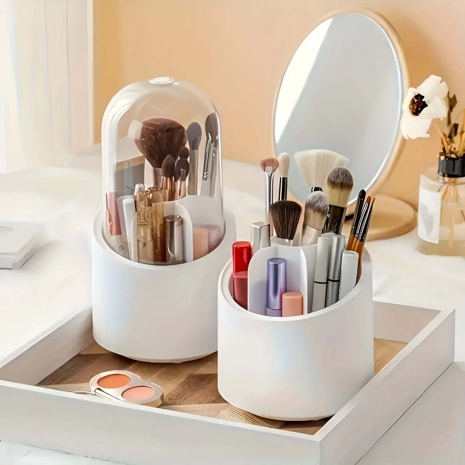 Makeup Brush Storage Box | Neat Safe Stylish - GLAMLUX