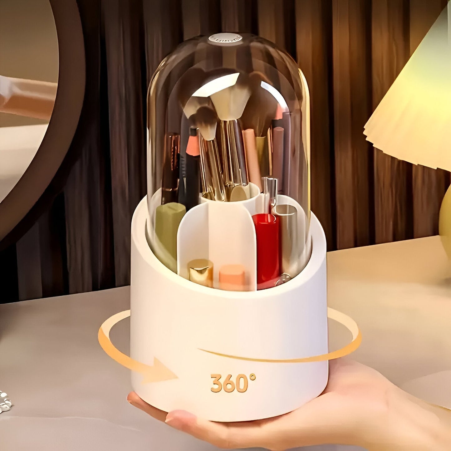 Makeup Brush Storage Box | Neat Safe Stylish - GLAMLUX